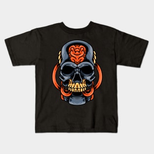 Skull Robot Kids T-Shirt